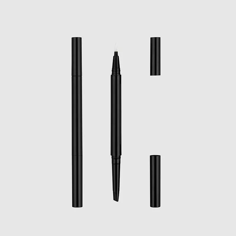 Kemasan pensil alis 2-in-1 dan eyeliner cair