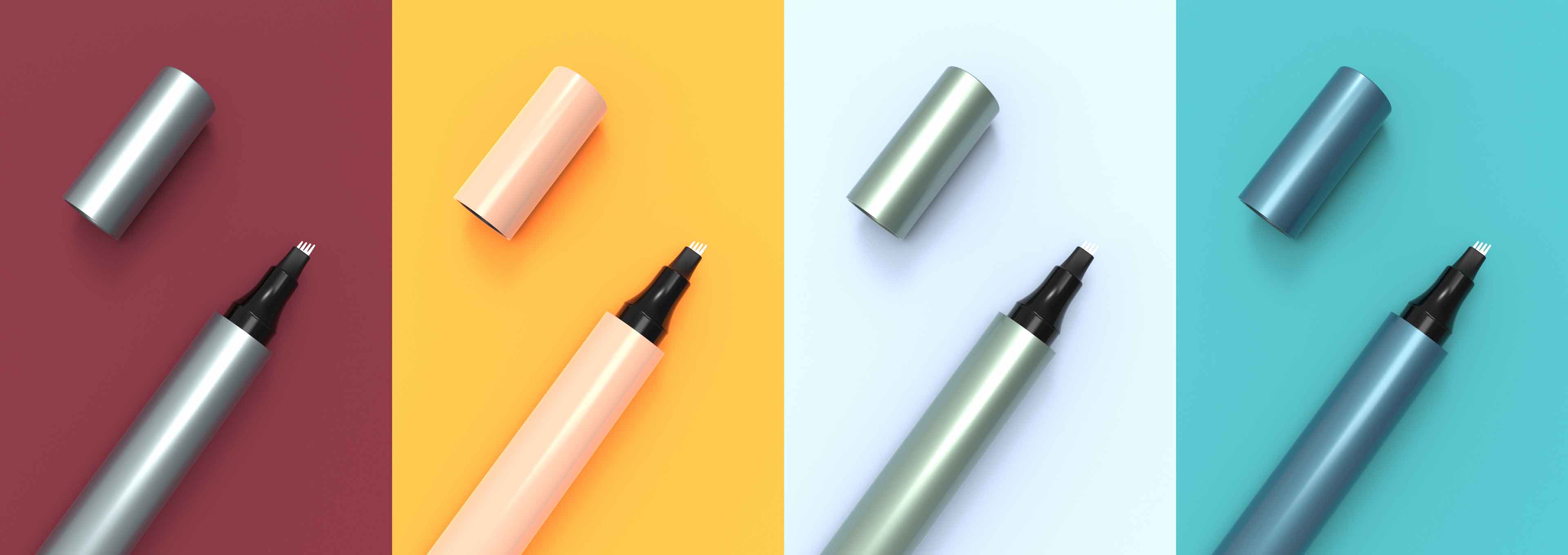 Ucapkan selamat tinggal pada tumpukan alat rias! Pensil alis dan kuas kontur berujung ganda ini memungkinkan pemula sekalipun mendapatkan alis yang terdefinisi secara alami.