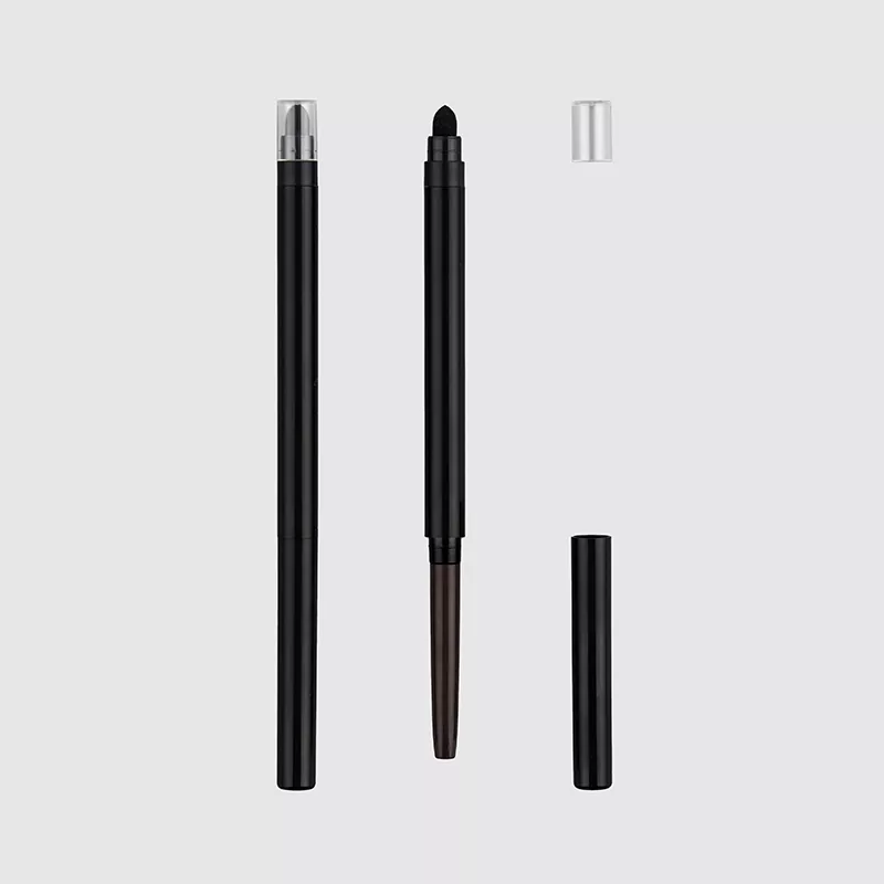 Pensil alat alis 3-in-1 dengan kapas dan pengemasan rautan