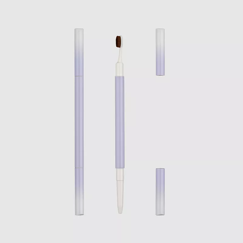 Aluminium Dual-Ende-Endal Brow Pen dengan kemasan ujung bundar presisi