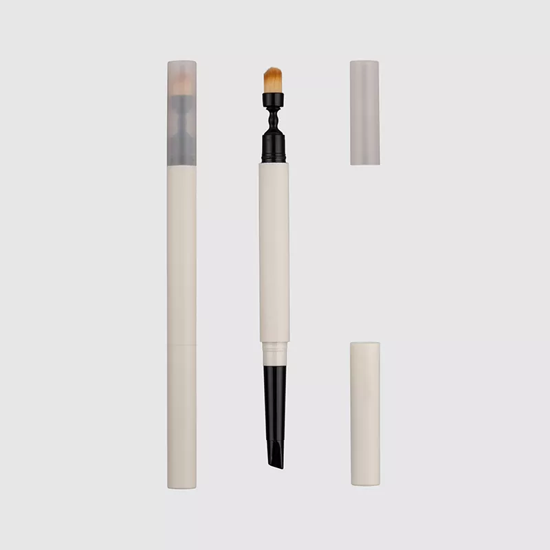Pensil alis dual-ending dengan memadukan kemasan sikat bundar