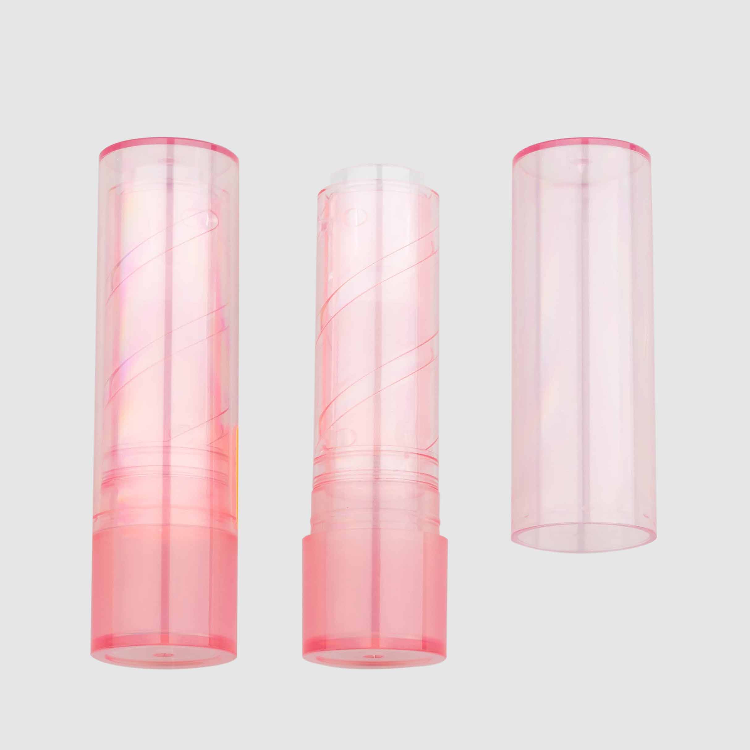 Tabung lipstik mulut bulat transparan
